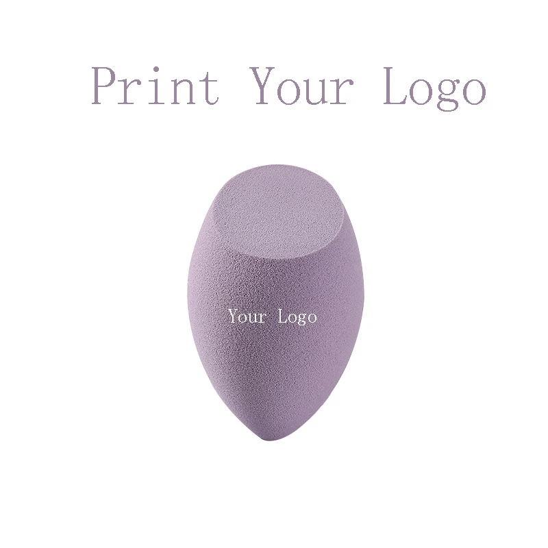 Экстра-большая Влажная и сухая губка для макияжа с напечатанным логотипом