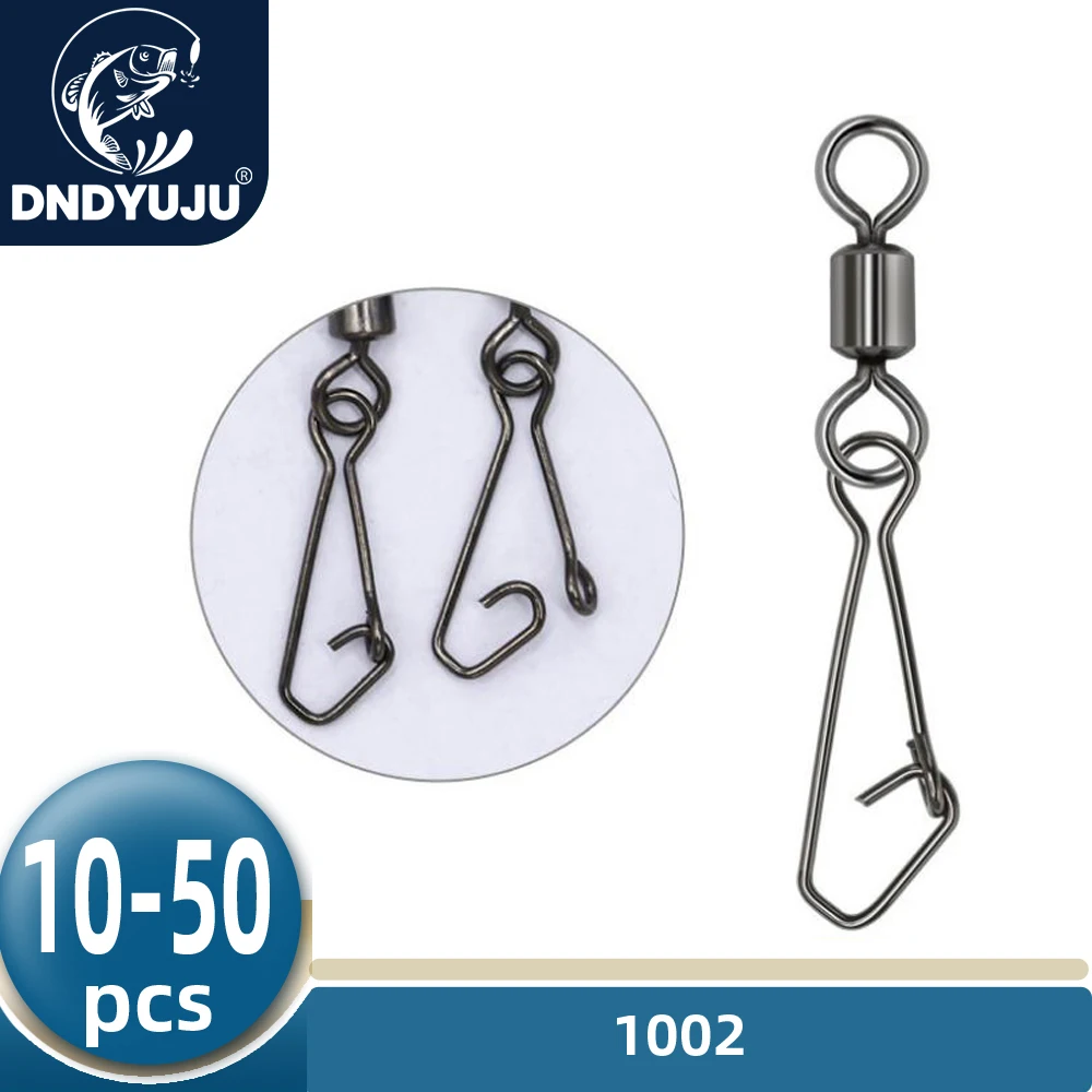 DNDYUJU от 10x до 50x, соединитель для рыболовной приманки, вертлюги, Вертлюги с защелкой, вертлюг для рыболовного крючка, рыболовные снасти, аксессуары