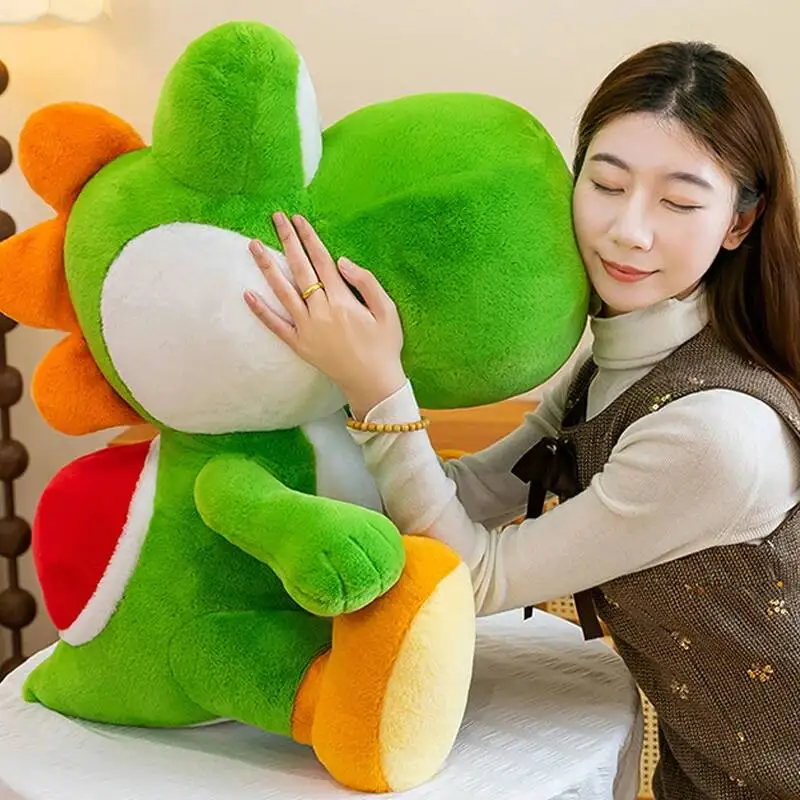 Фото Плюшевая игрушка SuperMario Yoshi 2026, 30-70 см, черепаха Йоши, плюшевая кукла по мотивам мультфильмов и игр, подарок на день рождения №2