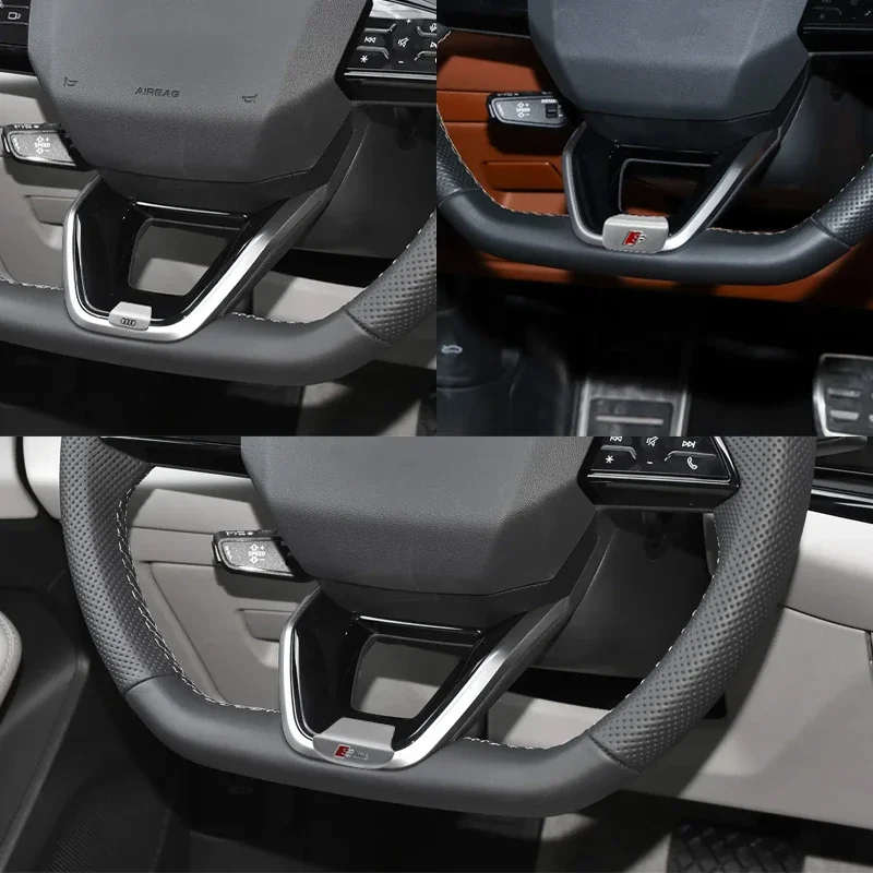 Наклейка-эмблема 3D из металла на руль автомобиля, 1 шт., для Audi A7 A3 A4 A6 A5 Q5 A1 Q7 Q3 Q4 TT SQ5 RSQ3 RS (art.: 3920db263fcb6) - 3920db263fcb6