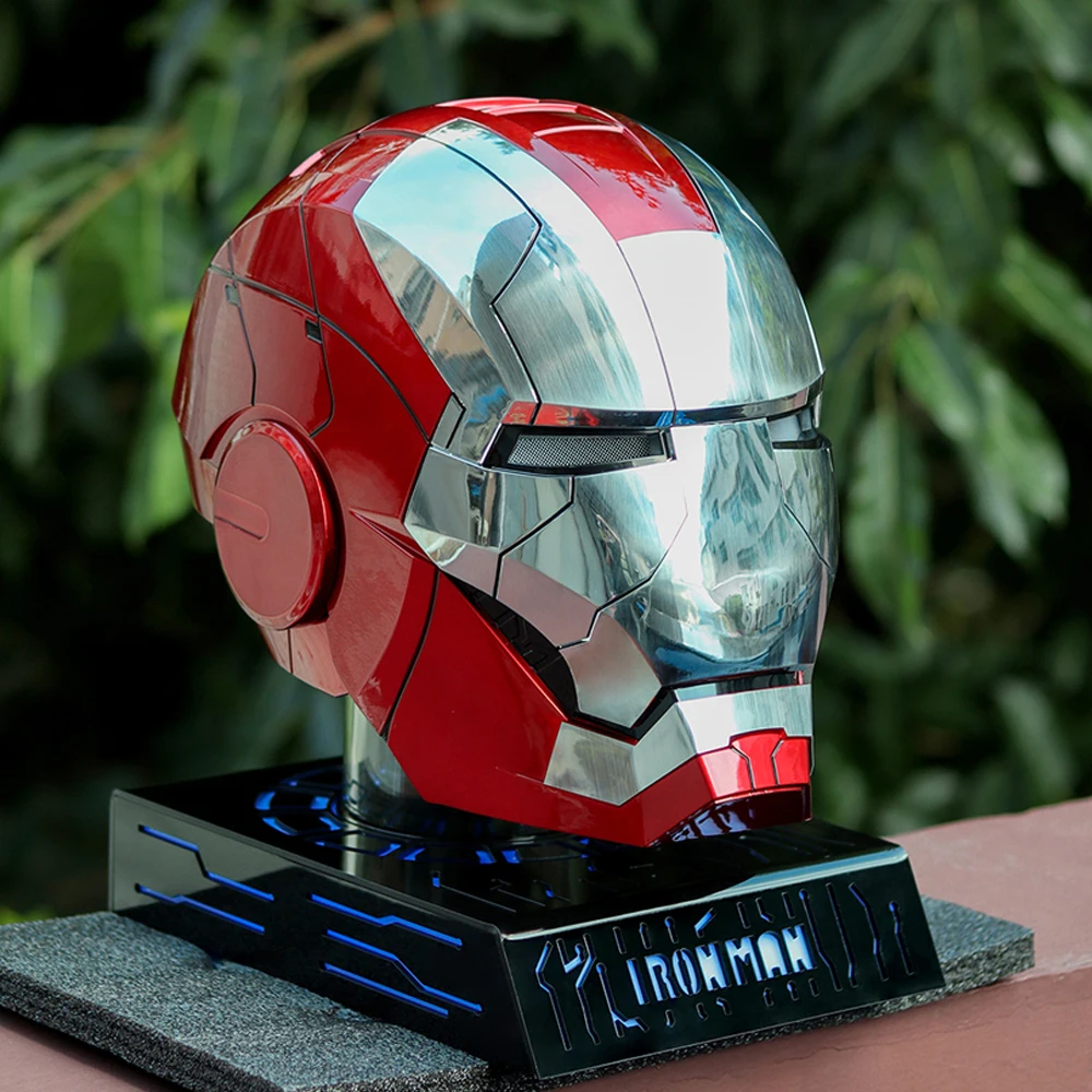 

Mk5 Iron Man Helmet 1:1 Autoking Original Voice Control Eyes With Light Model War Machine Toys For Adult Kids Christmas Gift