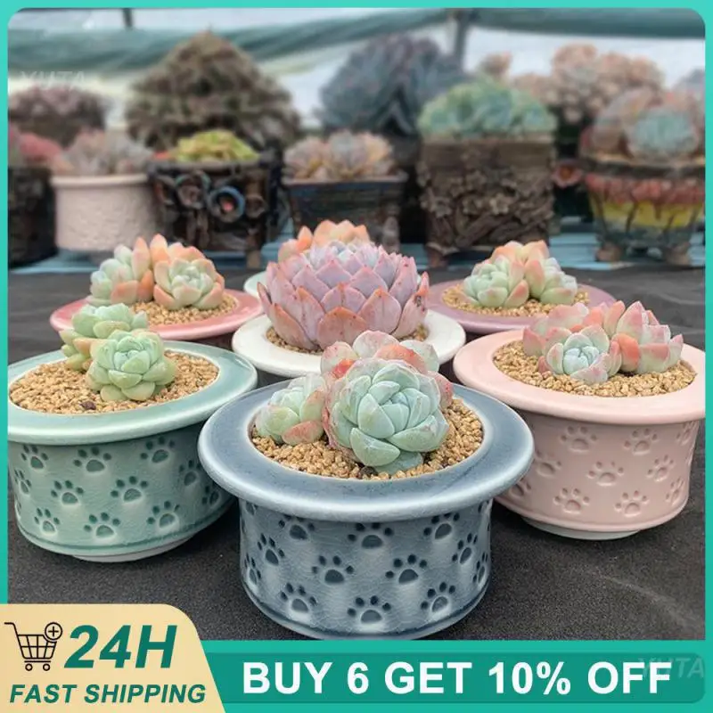 

Цветочный горшок из высококачественной керамики, индивидуальный горшок для растений с растениями, растений, цветочный горшок, керамический цветочный горшок в мультяшном стиле