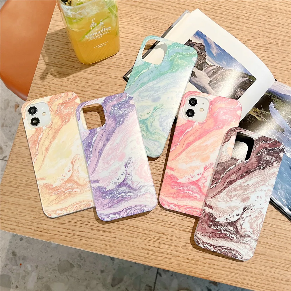 

moskado TPU Abstract Marbling Phone Cover For iPhone 11 12 13 Pro Max X XR XS Max 7 8 Plus Mobile Phone Back Protective Case