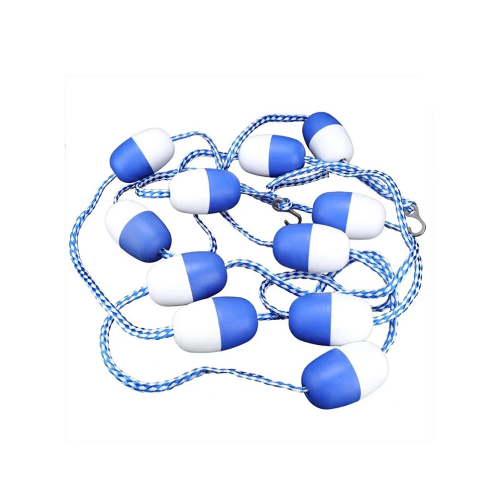 

Pool Safety Float Line Divider Rope Kit With 2 Pre-Assembled Stainless Steel Hooks Pool Accessories For Above Ground Pools