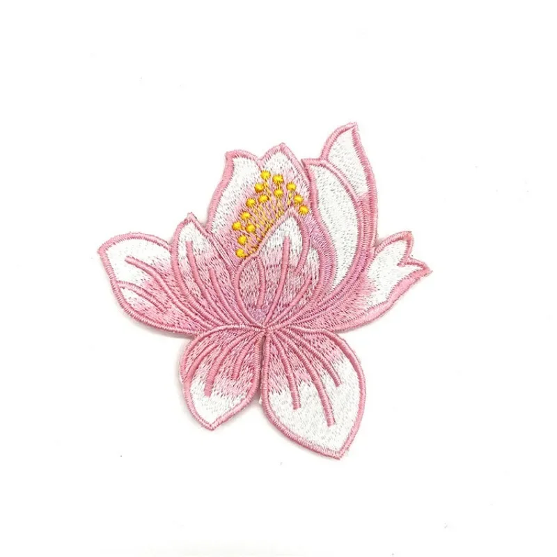 9-цветная винтажная изысканная вышитая нашивка из ткани лотоса Cheongsam