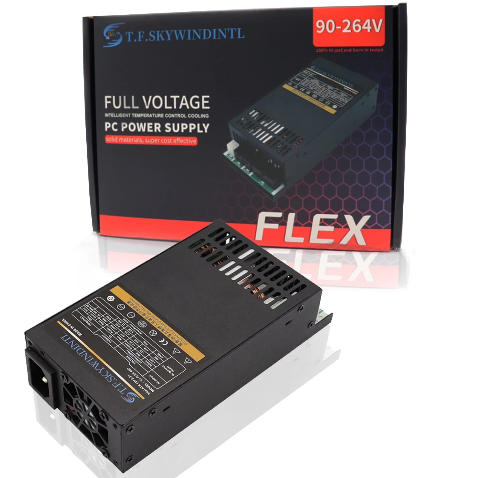 Flex 600W Modular Power Supply Small 1U Computer PSU Flex-ATX 500W for ITX mini PC Active PFC For POS AIO desktop 110V 220V