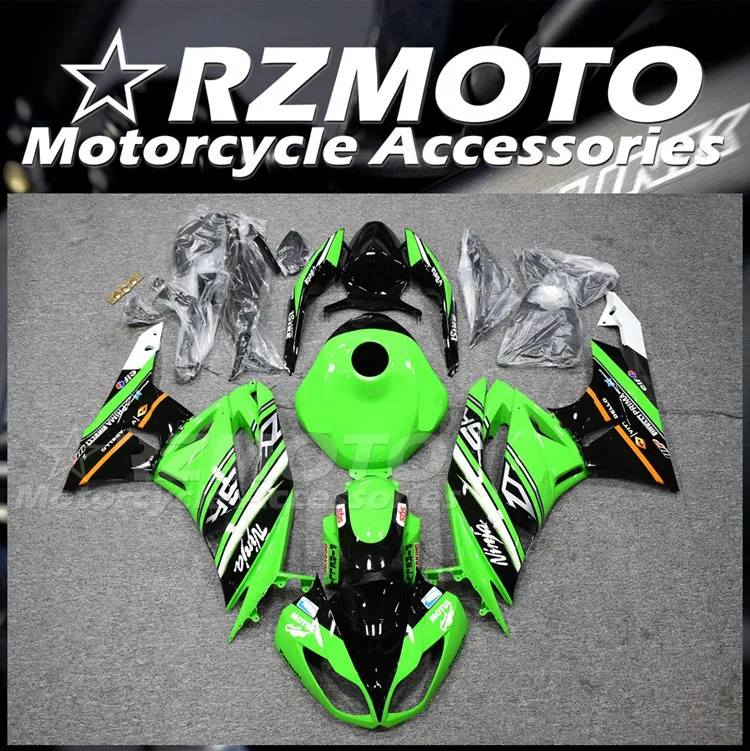 

Новый комплект обтекателей из АБС-пластика подходит для Kawasaki Ninja ZX-6R ZX6R 636 599 2009 2010 2011 09 10 11 12 Кузов + Крышка Резервуара зеленая