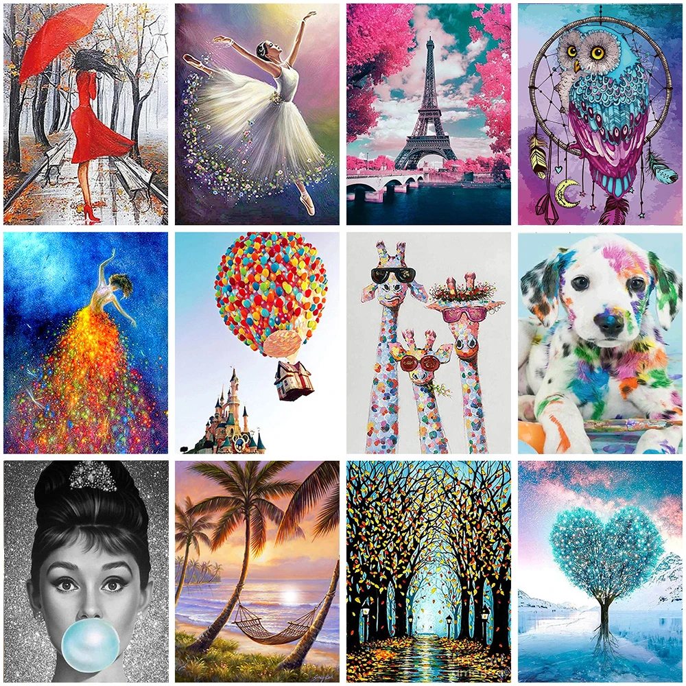 

Diamond Painting Kit Figure Scenery Pictures of Rhinestones Diamond Embroidery Cross Stitch Cartoon Mosaic Handmade Gift