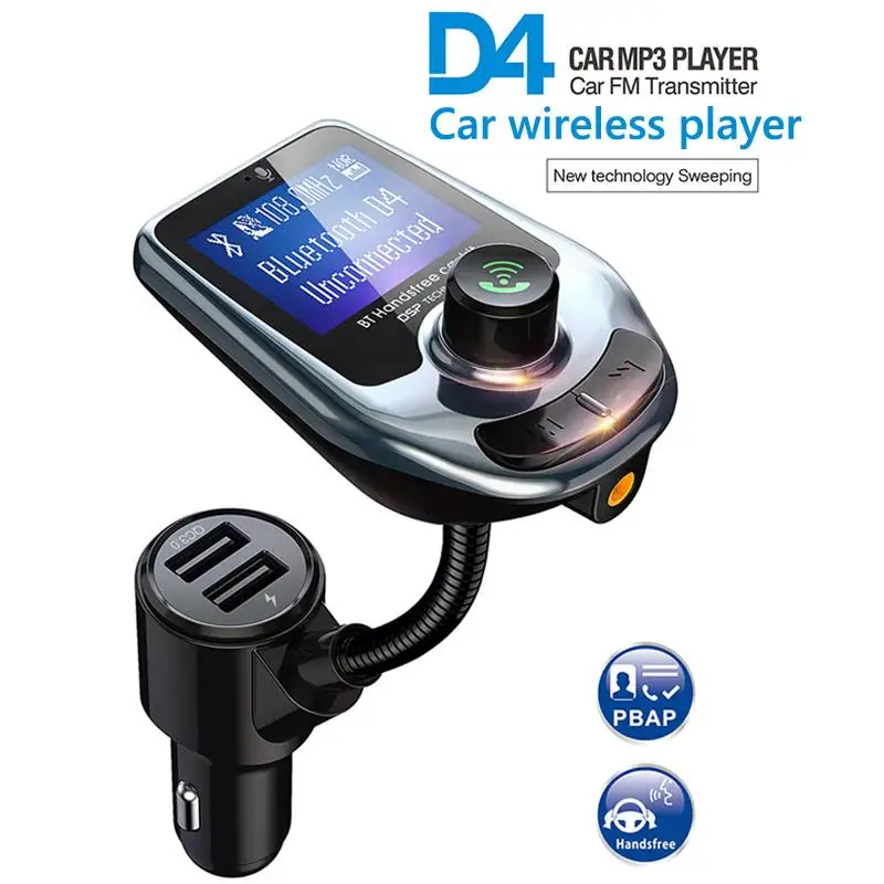

Car FM Transmitter Bluetooth 5.0 AUX Music Adapter Car MP3 Player QC3.0 USB Charger Wireless Handsfree Car Kit Adapter