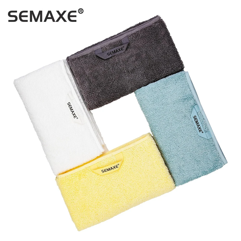 SEMAXE منشفة 40X70cm مجموعة منشفة ناعمة 100% فحص سلامة القطن ولا يتلاشى الحمام ارتفاع معدل امتصاص الماء 4 مجموعة منشفة