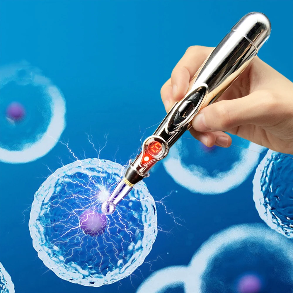 

Acupuncture Pen Electric 3 Heads Accupunture Point Massage Body Meridian Energy Pen Relief Pain Tools Health Care Dropshipping