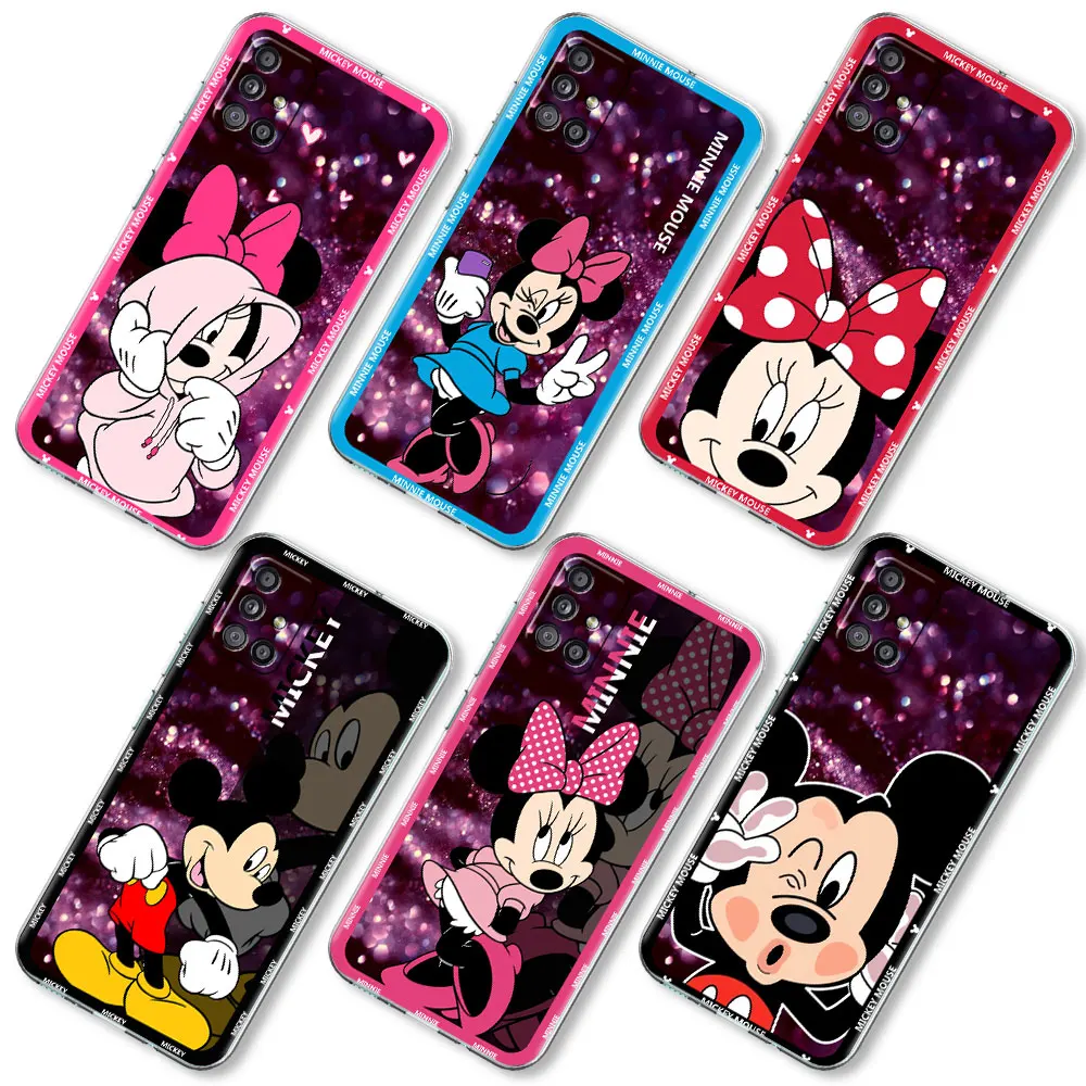 

Disney Mickey Mouse New Case For Samsung Galaxy A52 A12 A51 A72 A54 A14 5G Clear Phone Covers A70 A50 A32 4G A21s Tpu Coque