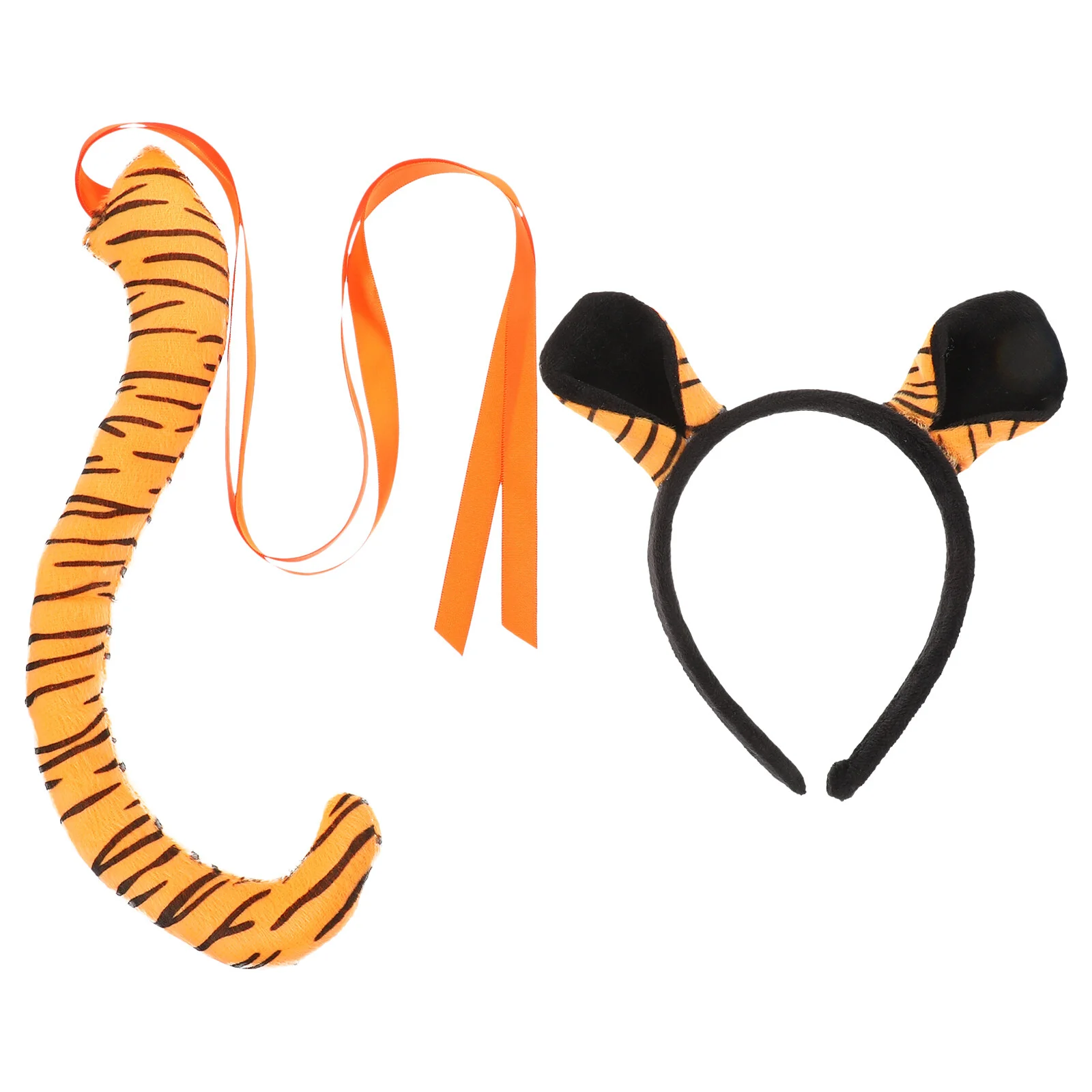 

Animal World Stage Performance Supplies Cosplay Prop Tails Costume Outfits Fabric Tiger Ear Headband Plush Animals