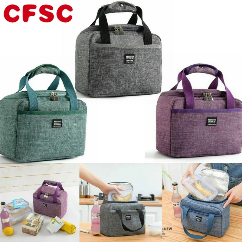 

Портативная сумка для ланча, новинка, Термоизолированный Ланч-бокс, сумка-тоут, сумка-холодильник, обеденный контейнер, школьные сумки для х...