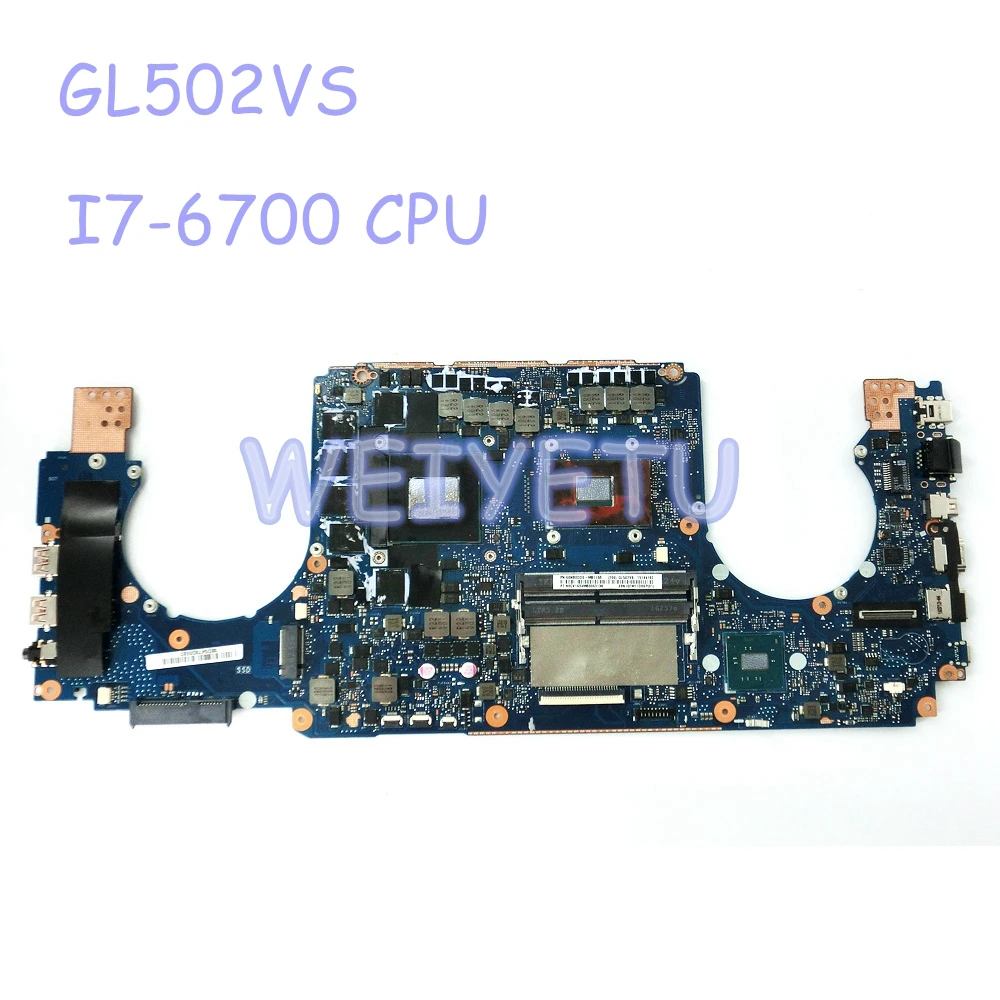 

Материнская плата GL502VS с процессором i7 6700HQ для ASUS GTX 1070 8 Гб GL502V Материнская плата ноутбука REV2.0 60NB0DD0-MB1150 протестированная Рабочая