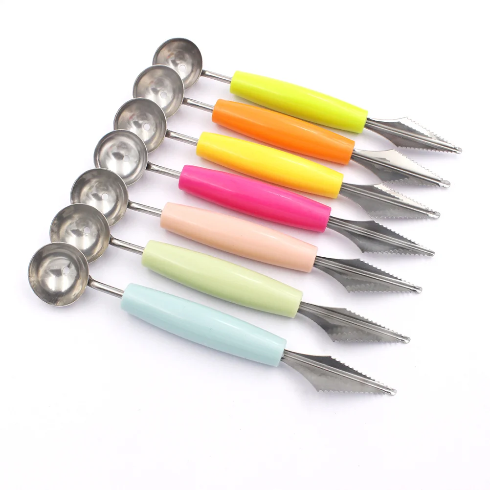 

Scoop Fruit Melon Baller Ice Stainless Steel Scooper Cream Scoops Cookie Set Tool Carving Spoon Muffin Watermelon Dough