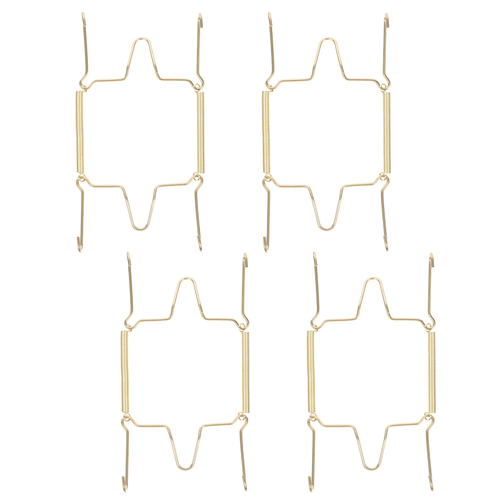 

4 Pcs Invisible Dish Hangers Heavy Duty Decorative Plate Holder Wall Vertical Holders Clothes Rack Kitchen Display