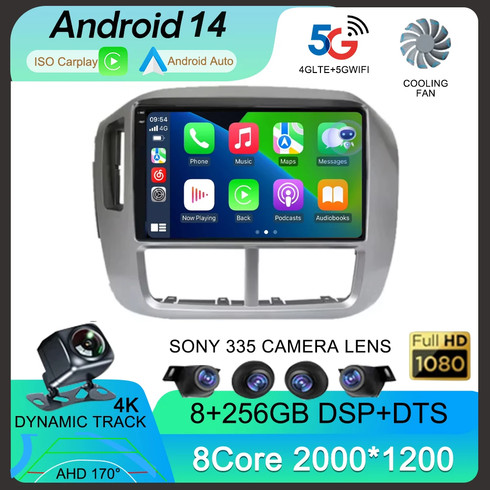 Автомобильное радио Android 14 для Honda Pilot 2006-2008 стерео видео мультимедийный плеер