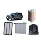 Бензиновый двигатель V77 V87 V73 V75, 1 шт., воздушный фильтр для Pajero V73, фильтр переменного тока для Montero 2000-2006, масляный фильтр двигателя, бензиновый фильтр