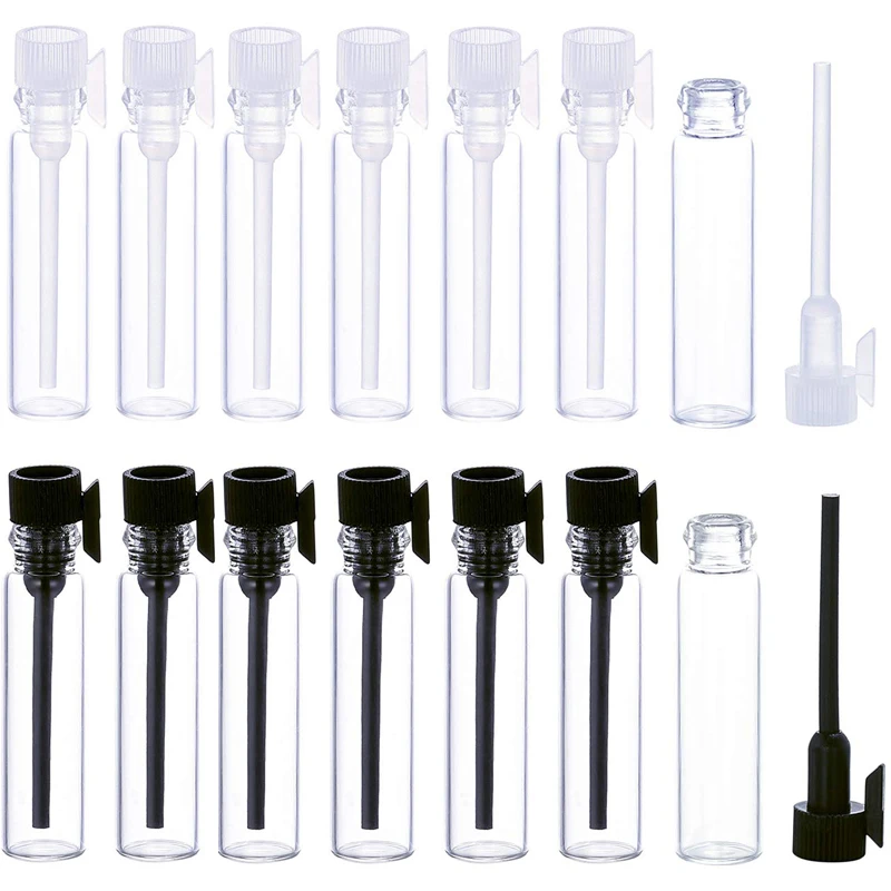 

10Pcs 1ml/2ml/3ml Empty Mini Glass Perfume Small Sample Bottles With Rod Cap Laboratory Liquid Fragrance Test Tube Trial Bottle