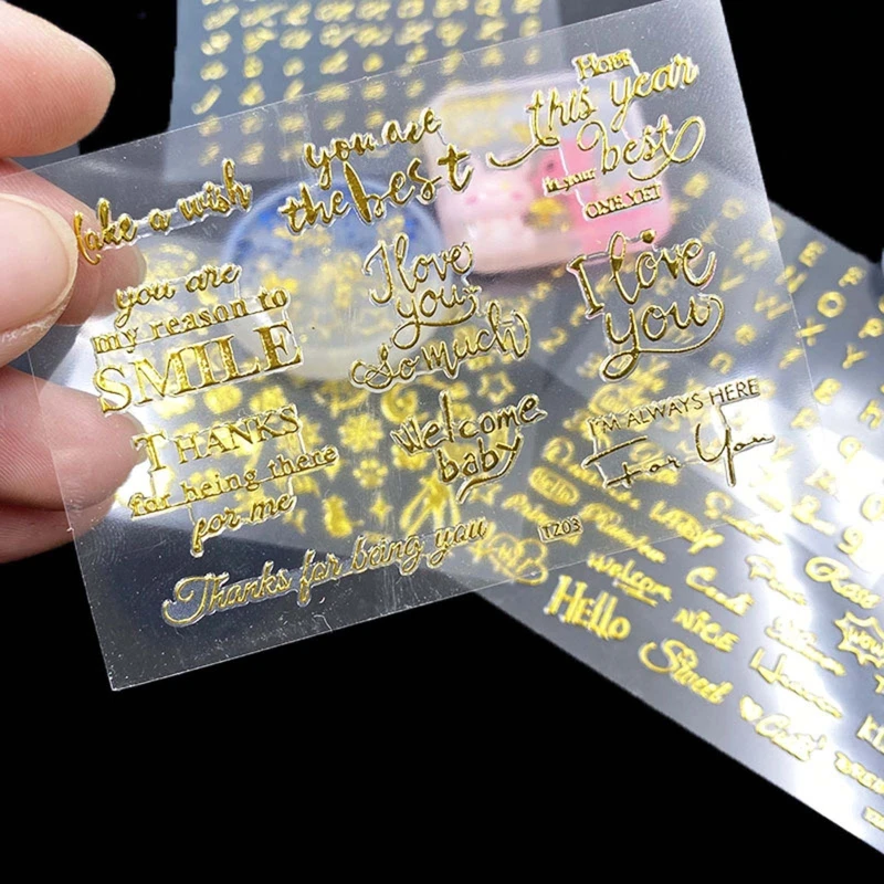 

5pcs Alphabet Number Sticker Cartoon Letter Decorative DIY Album Hand Book Diary Scrapbook Gift Stickers