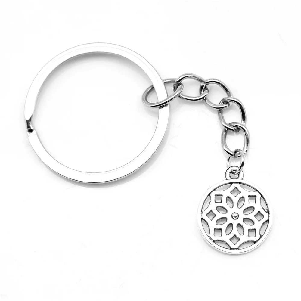 

1 шт., брелок серебряного цвета в античном стиле, 15x18 мм
