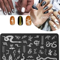 nail stamp teen043 the nightmare nail before christmas nail stamper plate snake sexy mouse manicure set for nail art stamping