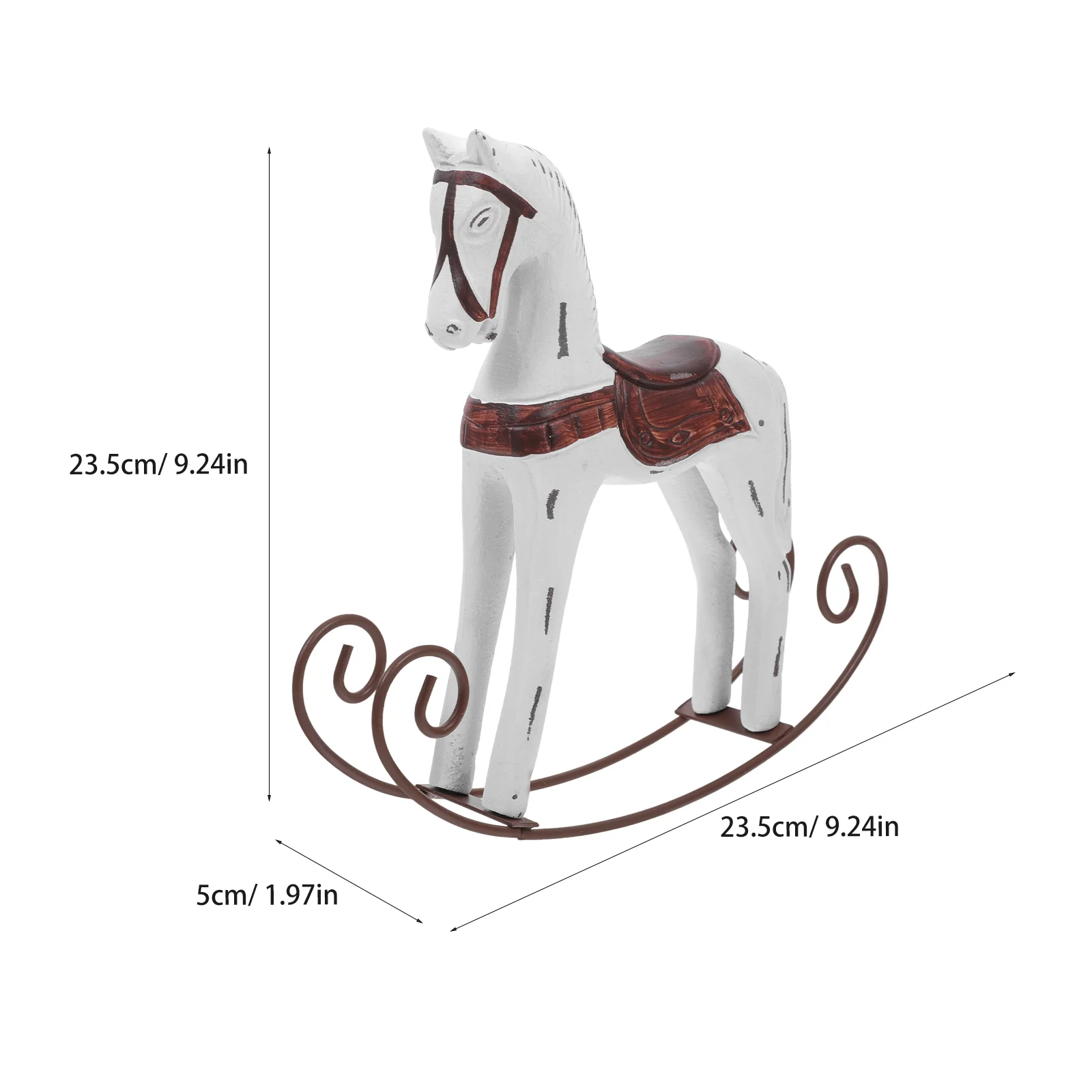 Ретро украшение в виде лошади волнущие деревянные поделки украшения детская