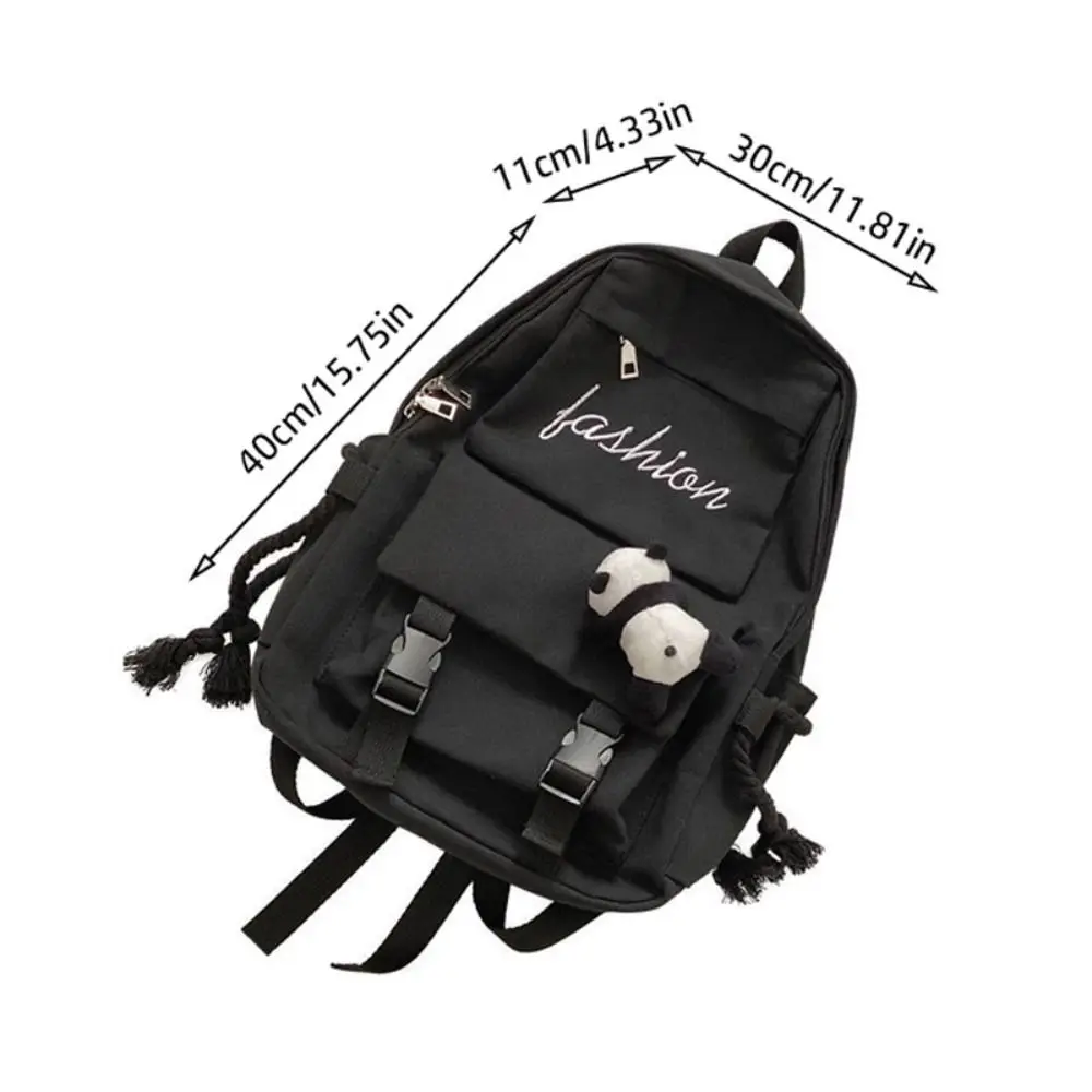 Новый холщовый школьный портфель большой емкости однотонный рюкзак