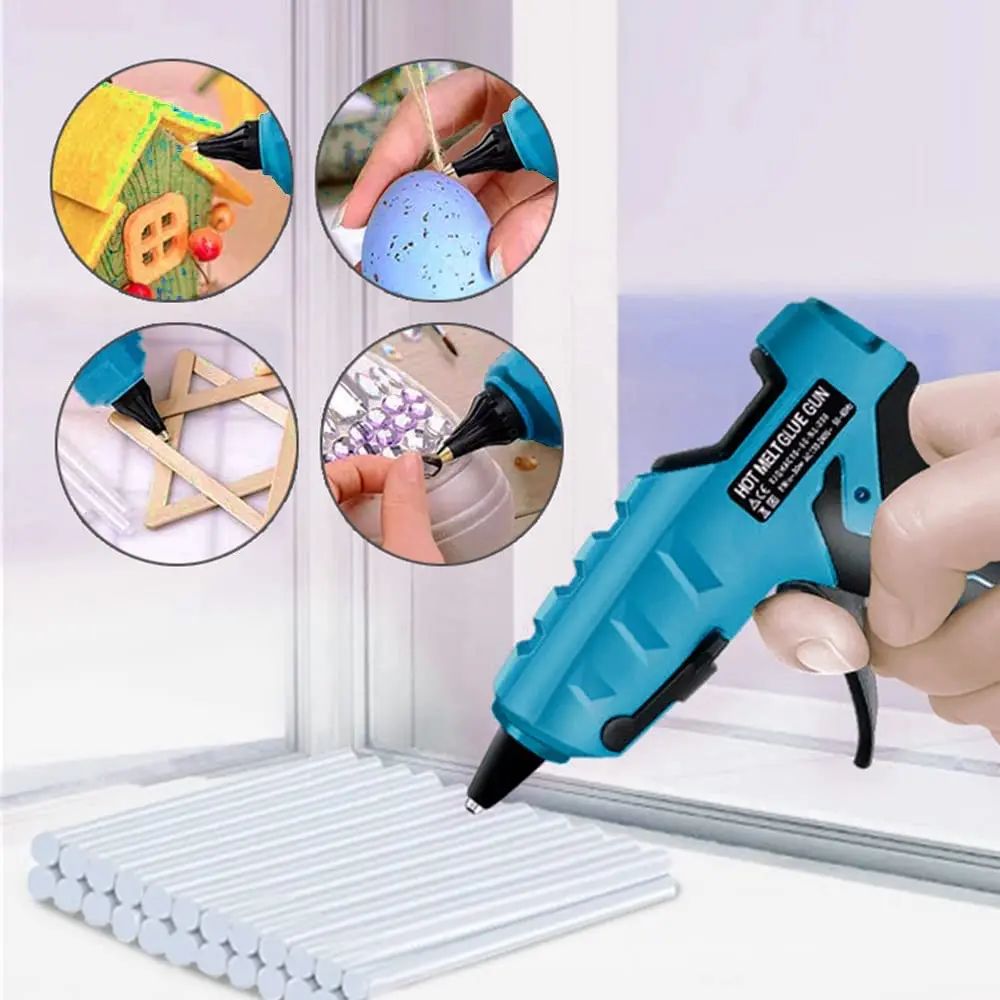 

Hot Glue Gun Set For Makita Battery 18V BL1830 BL1840 LXT 20V Craft Tool with 30 Glue Sticks Cordless Electric Heat Repair Tool