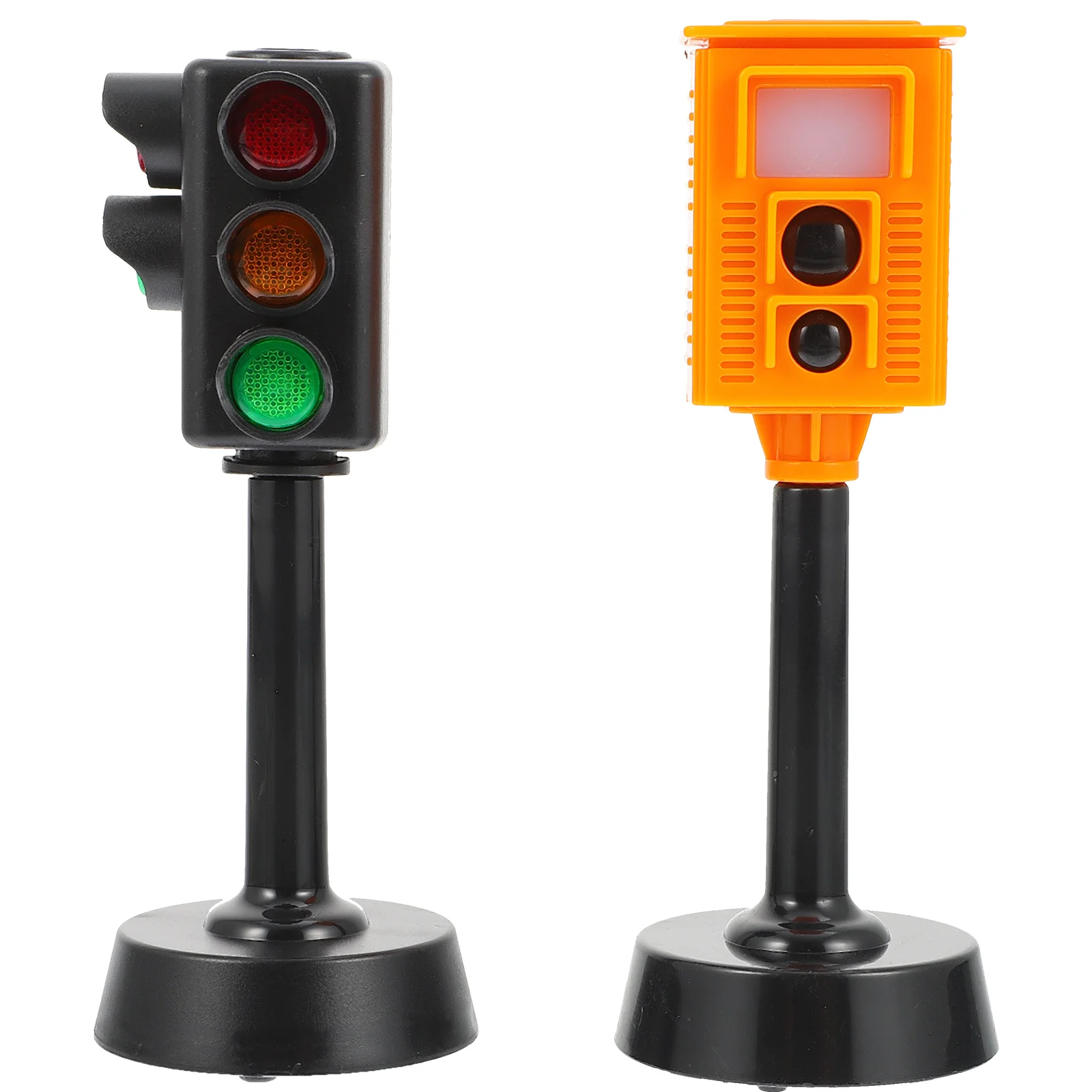 

2 Pcs Toddlers Toys Mini Signs Children Toys Model Signal Lamp Kids Playthings