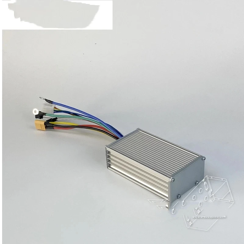 Yunli 48V 52V 60V 25A 28A контроллер электродвигателя скутера 9 Mosfets 1200W 2400W с