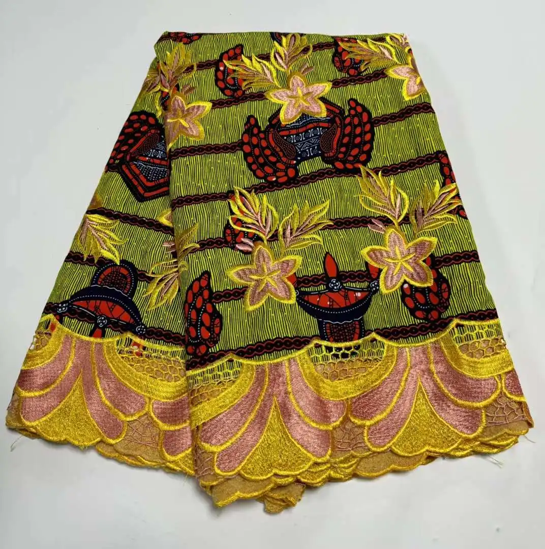 Новинка 2024 высокое качество Австрия изысканная вышитая хлопчатобумажная ткань