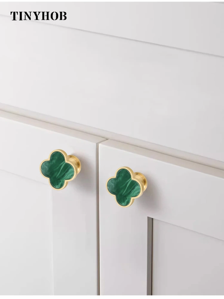 Tinyhob розовая латунная мебельная ручка в форме облака красочная скандинавская