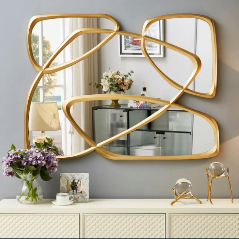 

Wall Aesthetic Decorative Mirror Full Body Makeup Large Decorative Mirror Irregular Spiegel Wand House Decoration Luxury YY50DM