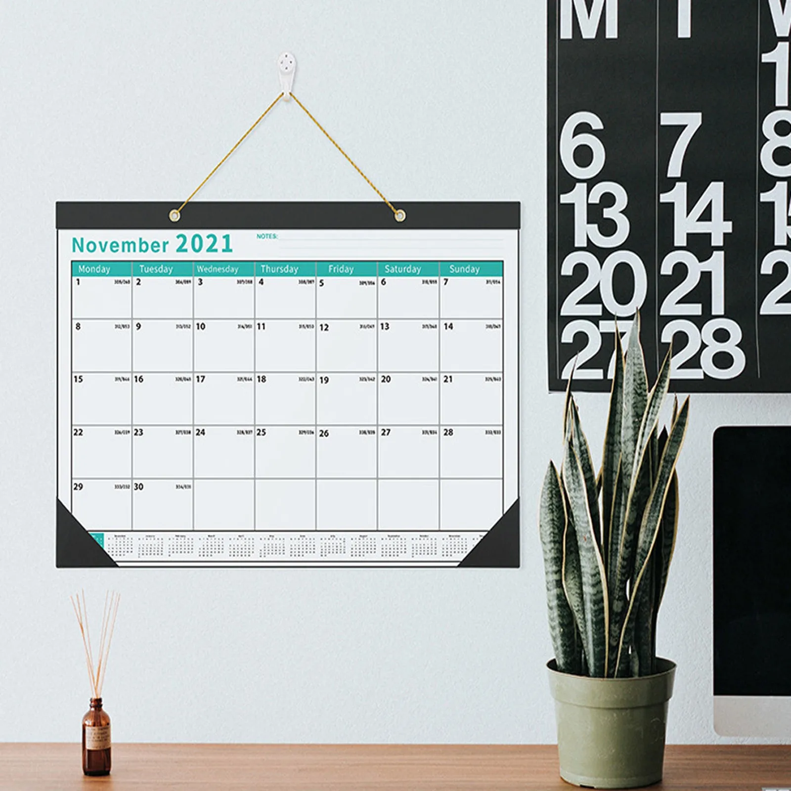 Настенный простой календарь A Is, вертикальный настенный календарь, календарь, настольный календарь 2022, металлический рекламный термометр