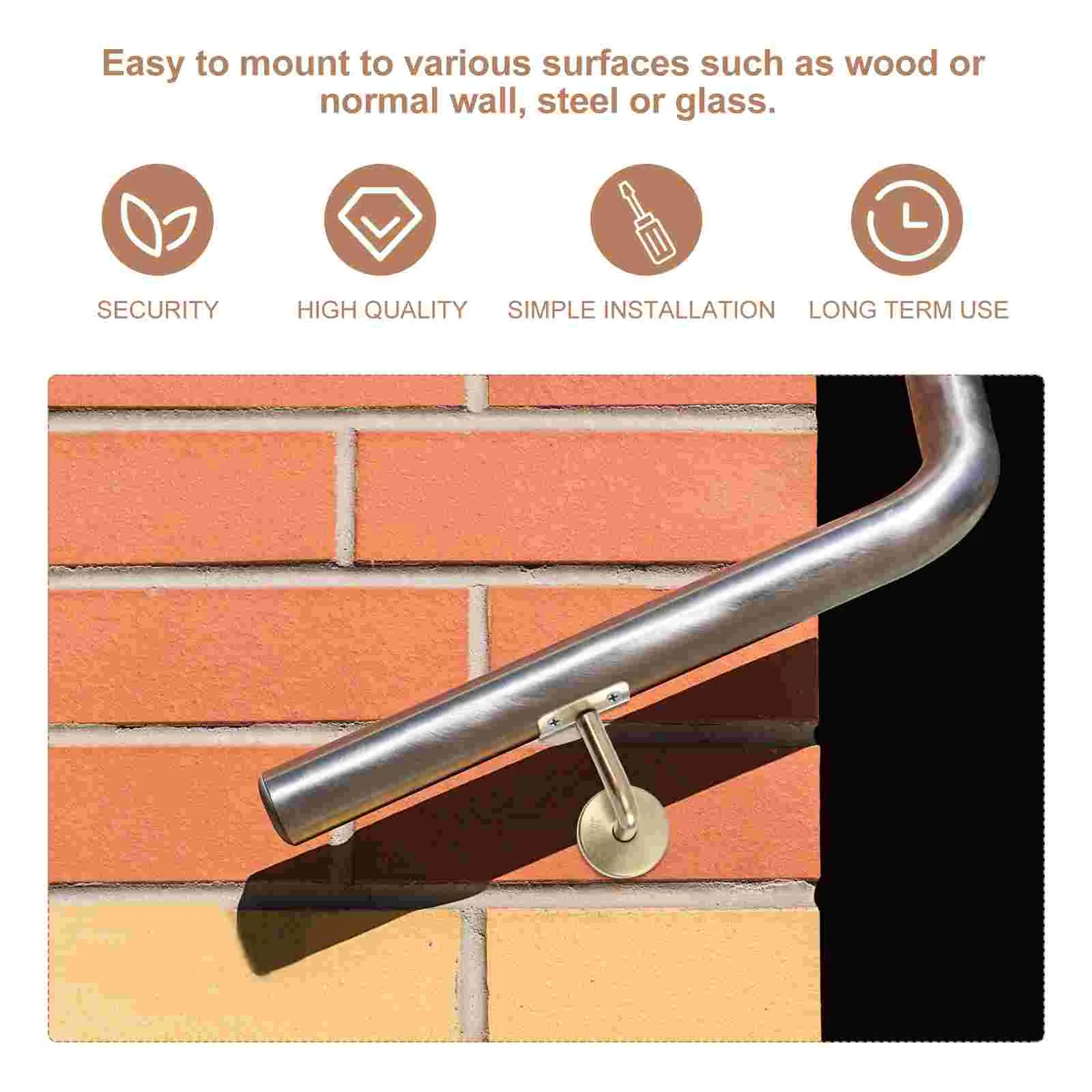 2 шт. металлические поручни для лестницы