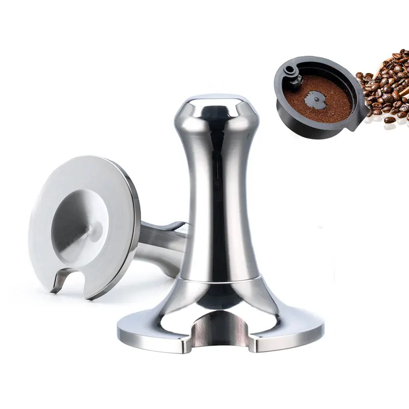 

Coffee Tamper Stainless Steel Pressed Powder Tamper 51mm Espresso Coffee Powder Press Solid Hammer Coffee Accessories