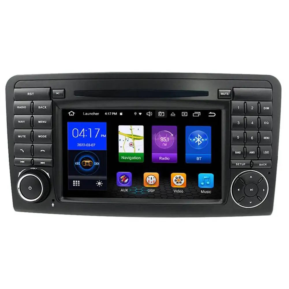 

7-inch Android 10 Car Dvd Gps Navigation Radio Stereo 8 Cores Compatible For Ml Class W164 Ml350 Ml300