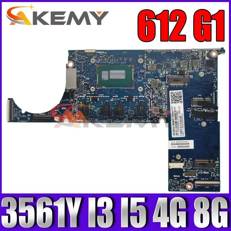 

Tablet PC for HP Pro 612 G1 Laptop Motherboard Mainboard Core 3561Y I3 I5 CPU 4GB 8GB RAM 6050a2627701 Motherboard