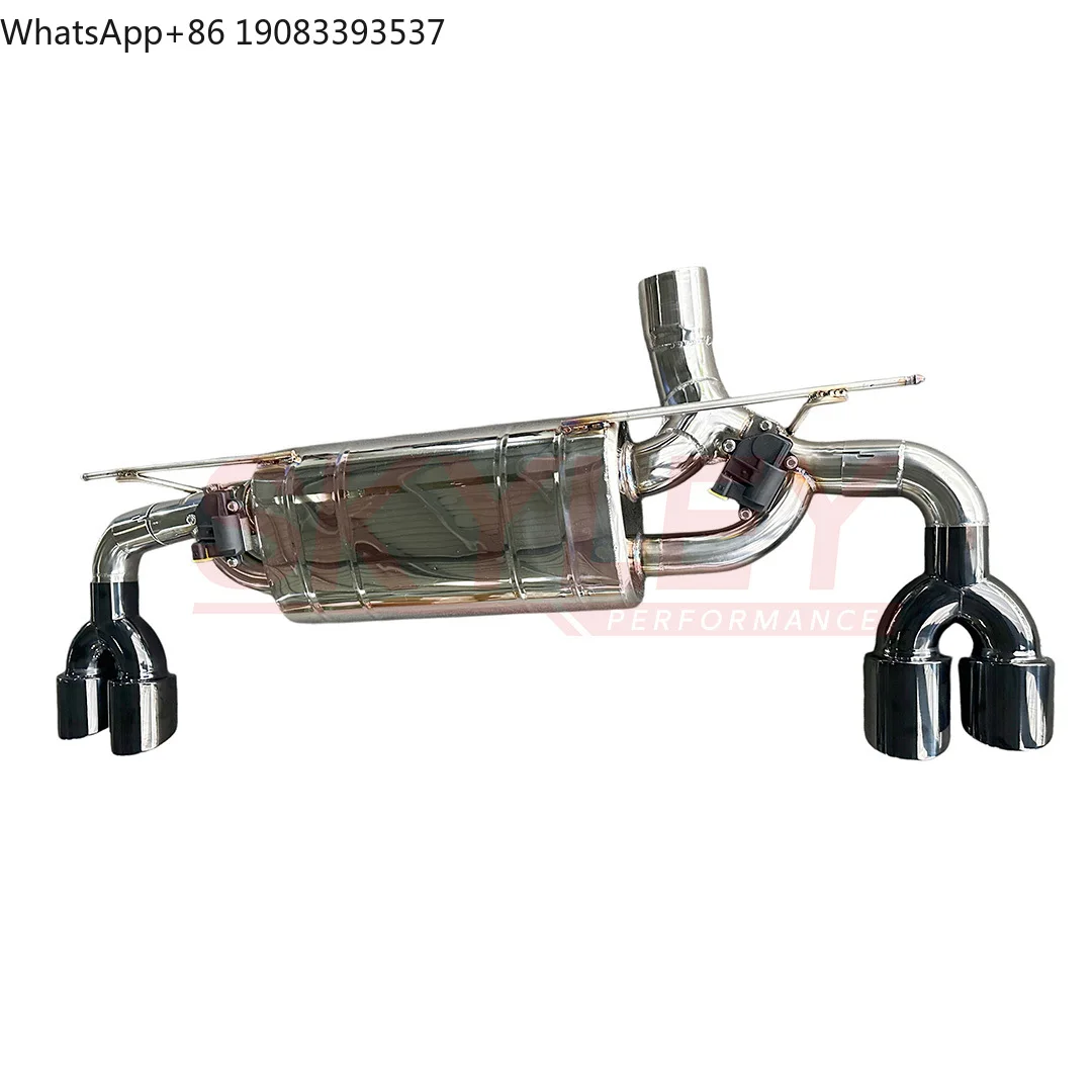 Фото Для BMW G30 G38 530i 530e 540i B48 B58: Выхлопная система с клапанами, задний глушитель из нержавеющей стали №1