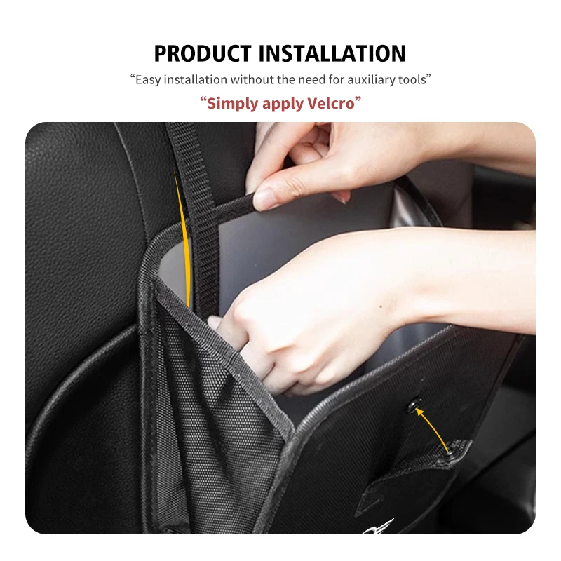 Складная мусорная корзина большой емкости на заднее сиденье автомобиля