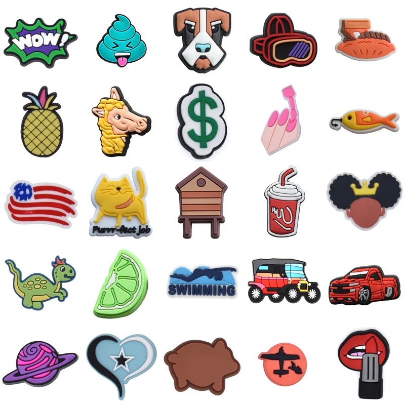 

Packs Girl Men Women Charm Gifts Shoes Accessories Decorations for Crocs Boy Kids Shoe Charms Para Pins Wholesale Bulk Set Jeans