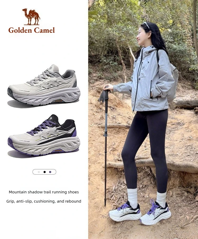 Фото Кроссовки Golden Camel для женщин: для бега на длинные дистанции, для активного отдыха, вседорожные, с противоскользящей подошвой, с амортизацией OrthoLite, для трейлраннинга №1