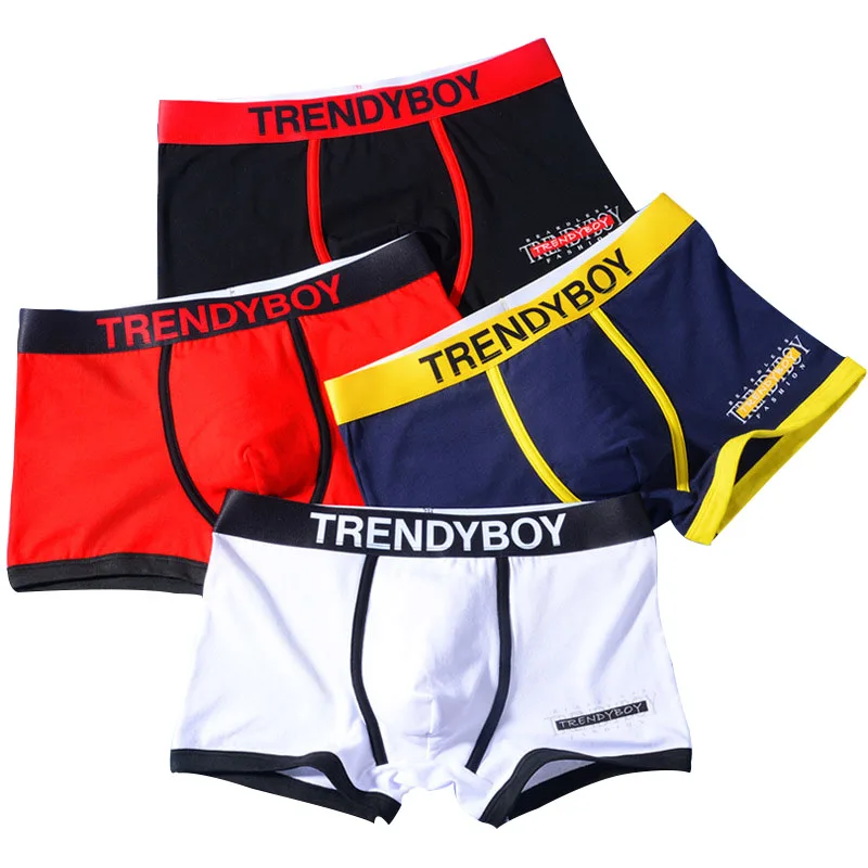 Men's Underwear Panties Fashion Printed Boxer Shorts Male Breathable Loose Men Underpants Men's Elastic Underwear Boxer M-3XL