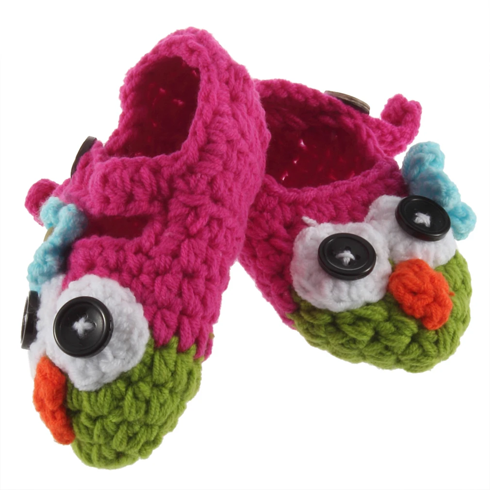 

Cute Handmade Newborn Baby Infant Crochet Knit Owl Shoes Booties Photograph Gift Exquisitely Designed Durable Gorgeous