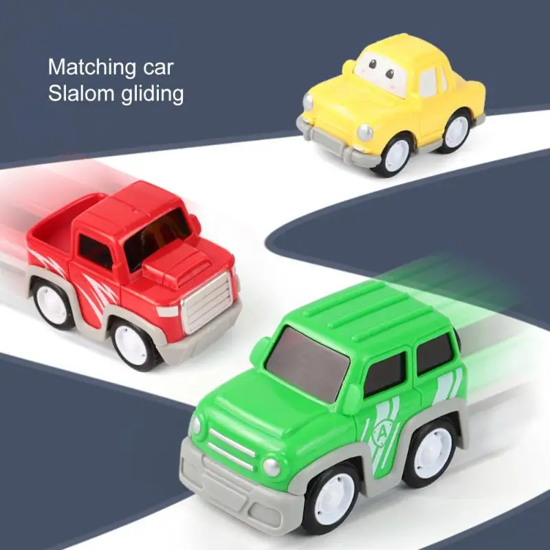 

Kid Toy Crash Resistant Parent-child Communication Plastic Boy Toy Car Birthday Gift 4-in-1 Carrier Car Multiple Play Methods