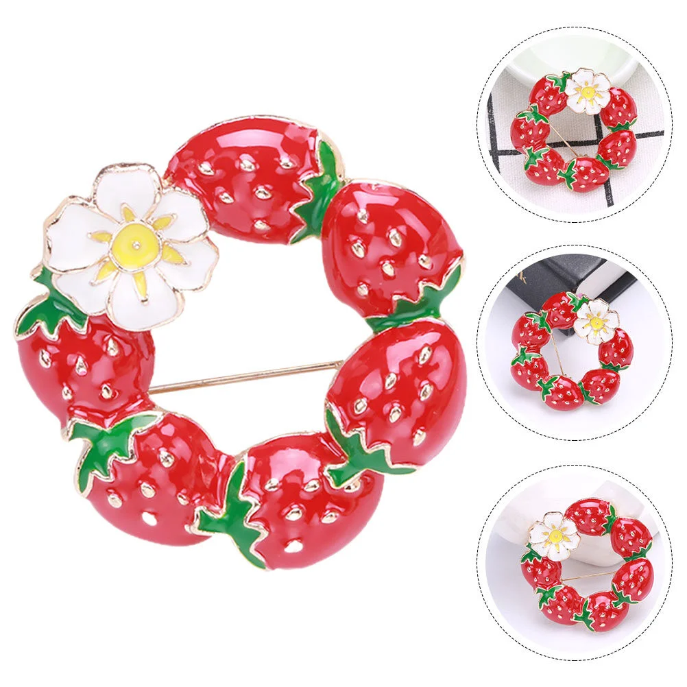 Fashionista Hats Women Fruit Brooch Vegetable Clothing Badge Clothes Costume Hats Alloy Backpack Miss