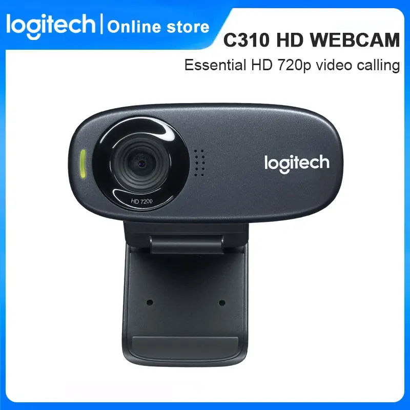 

Веб-камера Logitech C310 HD 720p со встроенным микрофоном, автофокусом и USB
