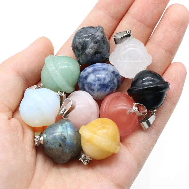 

Asteroid Mini UFO Planet Pendant Chakra Healing Crystal Stone Quartz Pendant Wholesale Charms for Necklace Jewelry Making